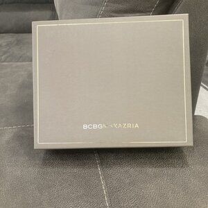 BCBGMaxAzira SZ 8.5, Denim, Closed Toe, 4", Espadrilles